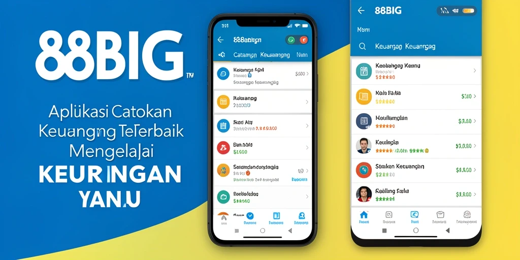 Antarmuka aplikasi 88BIG untuk pengelolaan Catatan Keuangan.