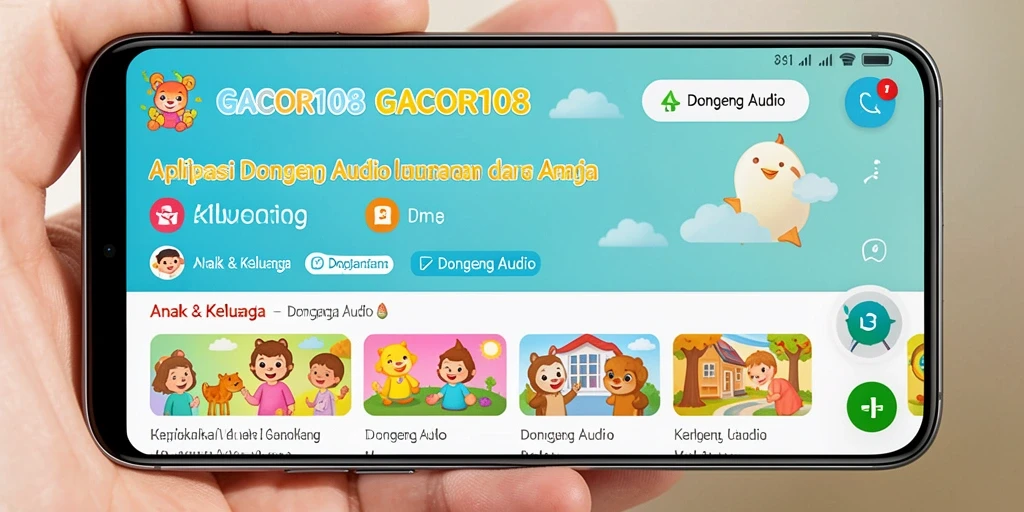Tampilan antarmuka GACOR108 yang sederhana dan menarik untuk anak.