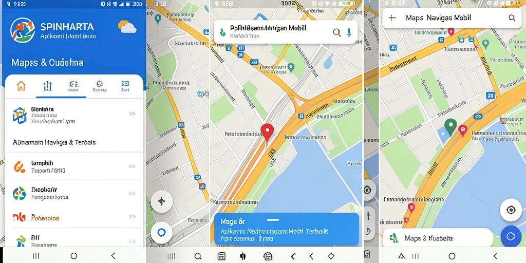 Antarmuka SPINHARTA yang sederhana dengan fitur Navigasi Mobil yang canggih.